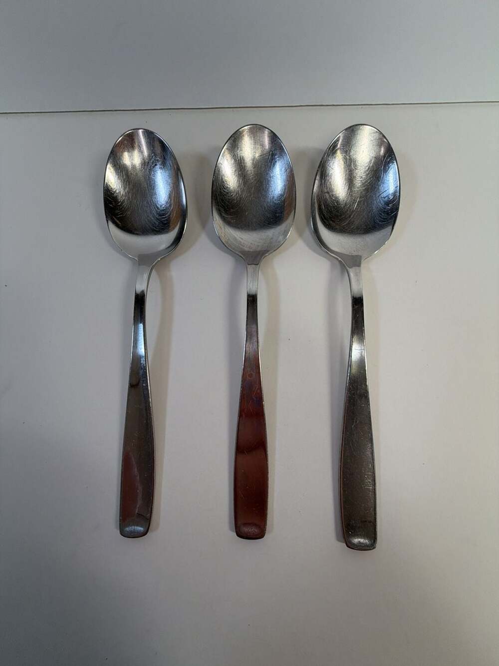 Set‎ of 3 WMF Cromargan Line Stainless Steel Soup Spoons